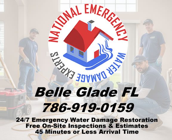 Belle Glade Florida 24 Hours Emergency Water Damage Restoration Services