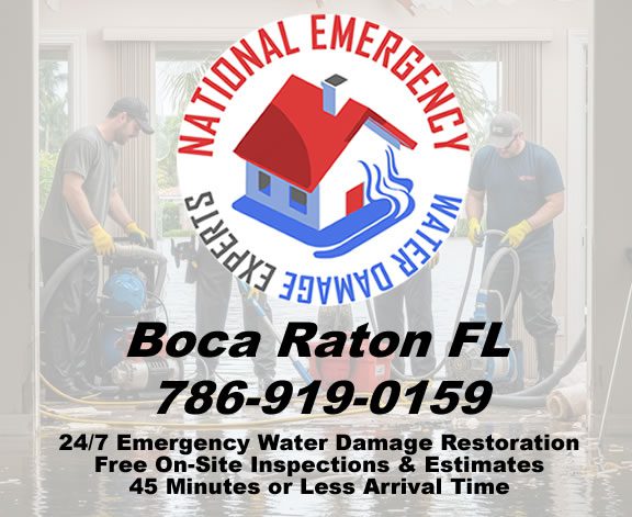 Boca Raton Florida 24 Hours Emergency Water Damage Restoration Services