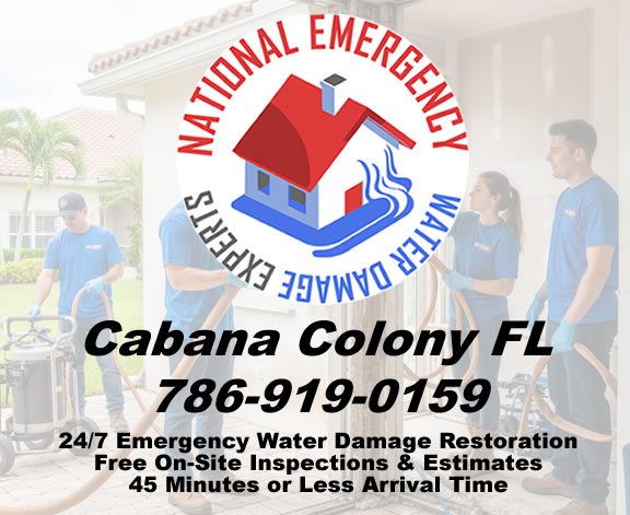 Cabana Colony Florida 24 Hours Emergency Water Damage Restoration Services
