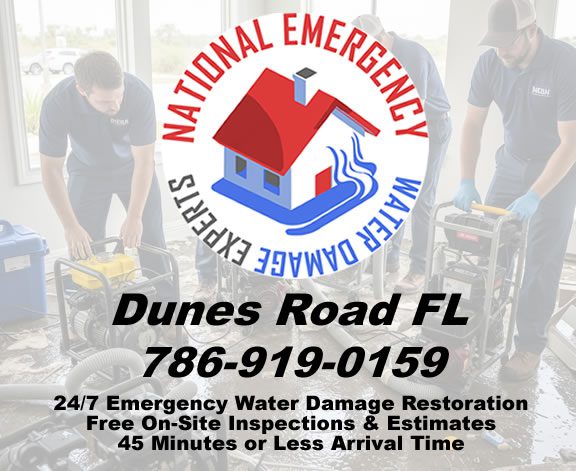 Dunes Road Florida 24 Hours Emergency Water Damage Restoration Services