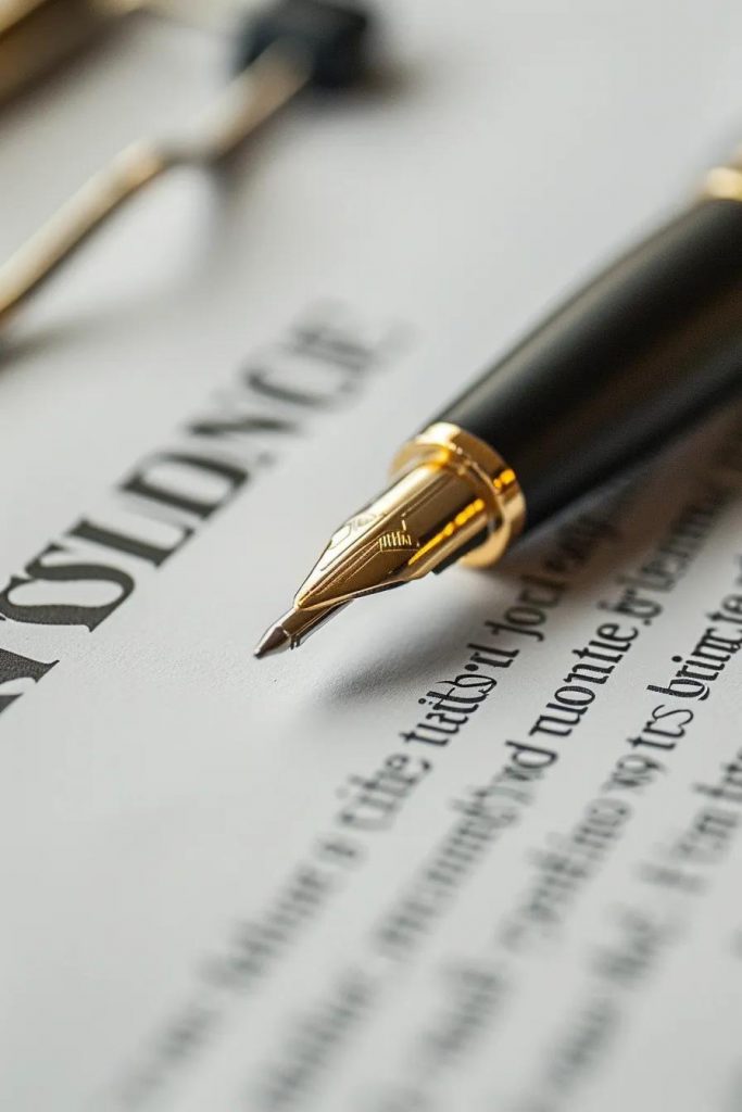 Close-up of insurance policy document highlighting types of policy limits in a professional setting